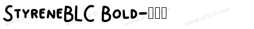 StyreneBLC Bold字体转换